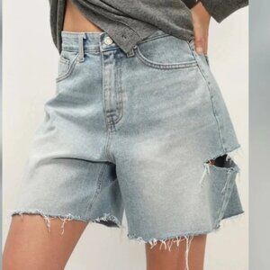Storets Remington Slash Side Denim Shorts S